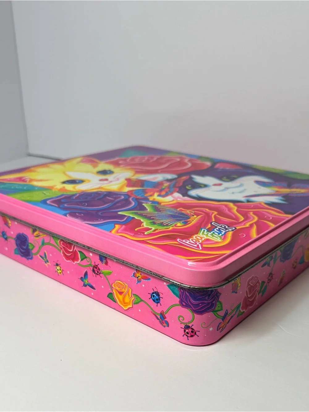 VTG Lisa Frank Kittens and Butterflies Tin only 10.5”x12” *READ - Picture 6 of 16